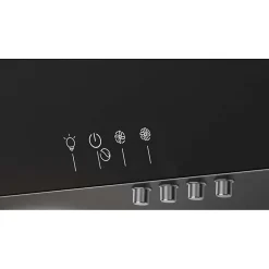 INDESIT Hotte décorative 80 cm 647 m3/h verre noir - IHVP83FLMK