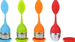 Infuseur à Thé Silicone et Acier Inoxydable Feuille