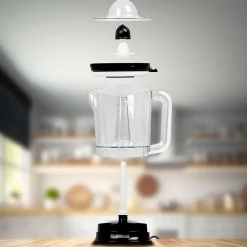 JE416 Presse agrumes 40W Capacité 1,6 litre Filtre réglable pour la pulpe Jus oranges citrons agrume frais Duronic