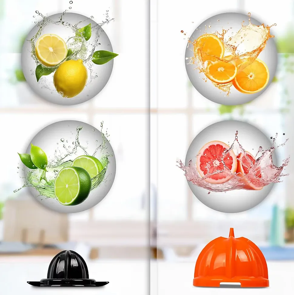 JE304 Presse agrumes 300W Capacité 400 ml Filtre réglable Poignée en aluminium Jus oranges citrons agrume frais Duronic