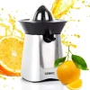 JE6 SR Presse agrume électrique 100W Bec verseur 2 cônes interchangeables jus oranges citrons agrume frais Duronic
