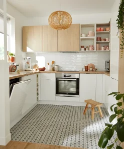 Joue de finition caisson bas Goodhome Stevia et Garcinia Blanc H. 90 cm x l. 61 cm x Ep. 18 mm