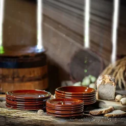 KADAX Assiette à dessert 19 cm pour gâteau, grès, 2 pcs