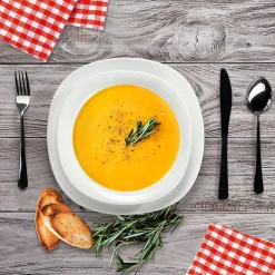 KADAX Assiette creuse 23 cm Blanc 6 pcs