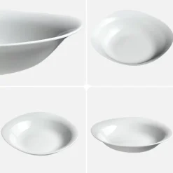 KADAX Assiette creuse 23 cm Blanc 6 pcs