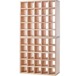 KADAX Casier à Vin Échiquier en Bois Marron Clair 2 pcs