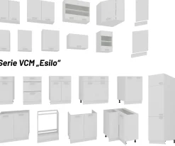 Küchenschrank B. 80cm Hängeschrank Esilo