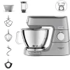KENWOOD KVC85.124.SI - Robot patissier Titanium Chef Baker - 2 bols en inox 3,5L et 5L - Balance integree 6kg - Blender 1,8L - 1