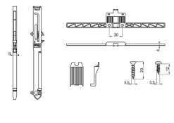 Kit de fermeture douce de tiroir de cuisine standard