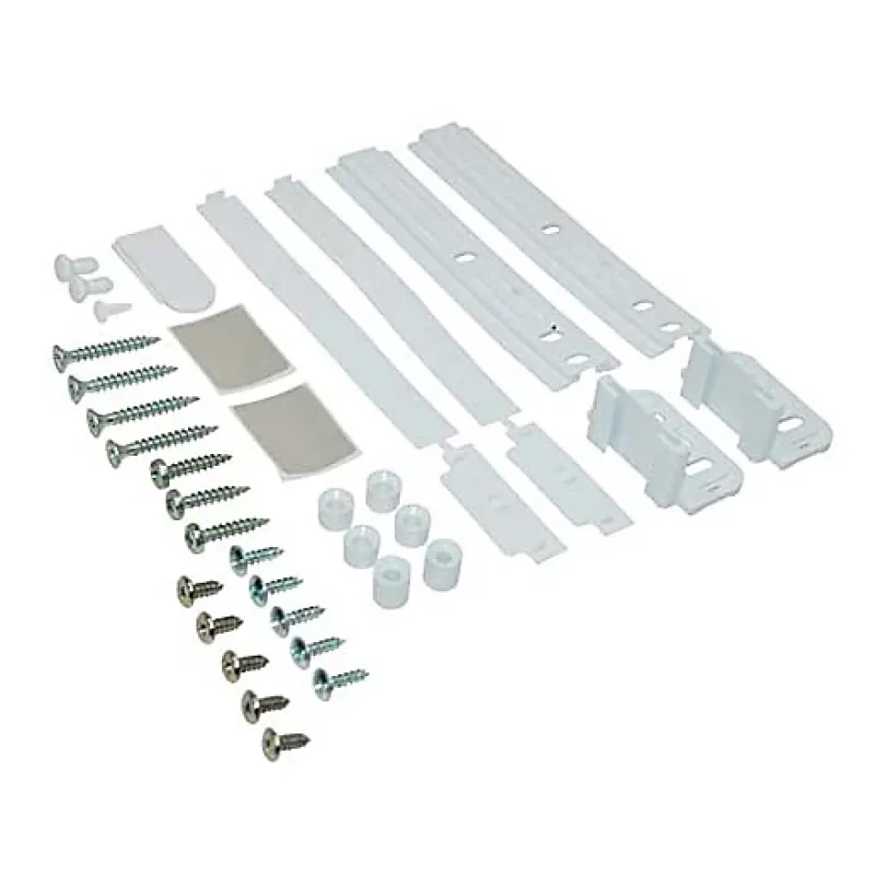 Kit de fixation porte frigo intégrable + système glissière Whirlpool 481231028208