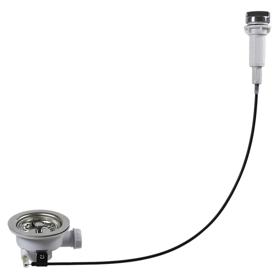 Kit de vidage C automatique évier avec panier acier inoxydable