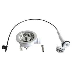 Kit de vidage C automatique évier avec panier acier inoxydable