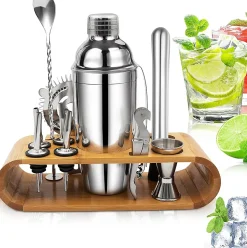 Kit Shaker Cocktail Complet 750 ml avec Accessoires