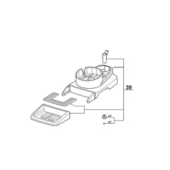 Kit socle avec ramasse gouttes XL et bec long - Robot Coupe