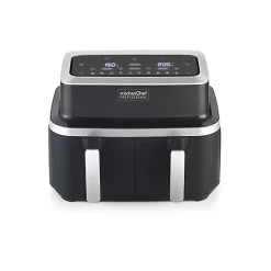 Kitchen Chef Friteuse sans huile double 2600w noir - KCPFR84-AIRDUO