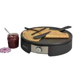 KITCHEN CHEF KSLW-170F Crepière double plaque - Noir