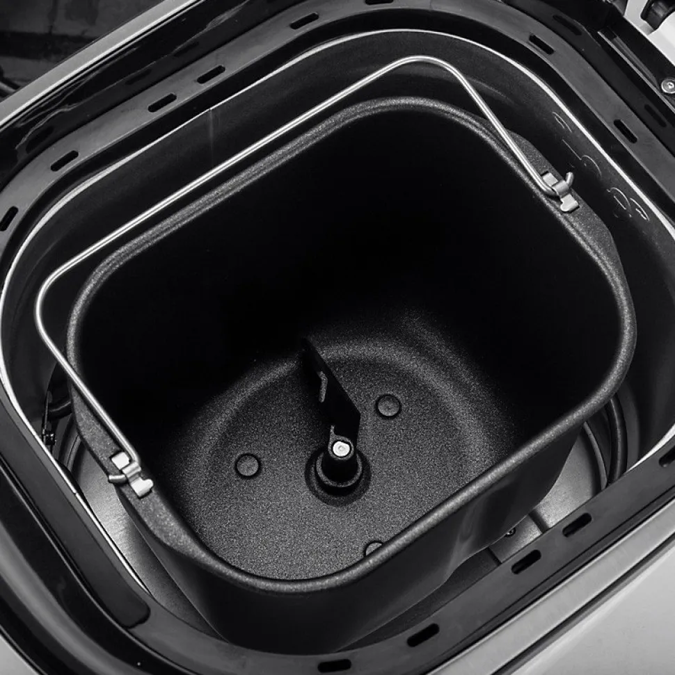 Kitchencook - Machine à Pain - Départ Différé - 550w - 12 Programmes Intégrés - Cuve Amovible Antiadhésive - Noir