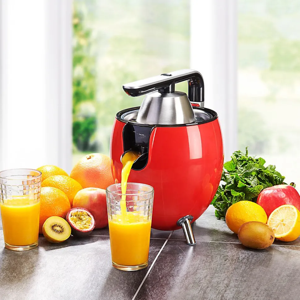 Kitchencook - Presse Agrume électrique 550ml - 2 Cônes De Pressages - Bras Articulé - Bec Verseur - Filtre Acier Inoxydable