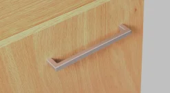 Kitchenette complète vitrocéramique décor chêne H. 94,5 x l. 120 cm