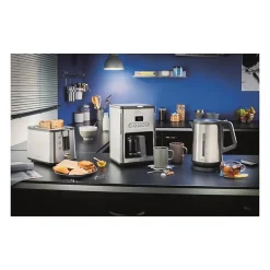 KRUPS KH442D10 Control Line Grille-pain inox, Toaster 2 fentes larges, Remontee extra haute, Fonctions rechauffage et decongelat