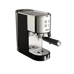 Krups Machine expresso à pompe, inox, Design compact, Arrêt automatique, Thermoblock XP444C10