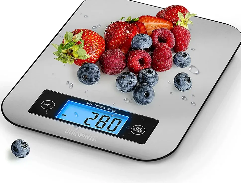 KS1007 Balance de cuisine Capacité 10 kg Affichage numérique Ajout de poids Précision 1 g Pâtisserie Courrier Duronic