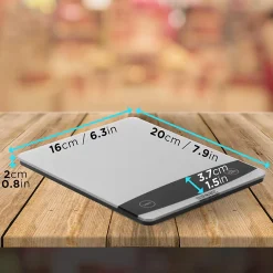 KS1009 Balance de cuisine Capacité 10 kg Affichage numérique Ajout de poids Précision 1 g Pâtisserie Courrier Duronic