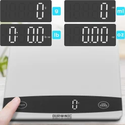 KS1009 Balance de cuisine Capacité 10 kg Affichage numérique Ajout de poids Précision 1 g Pâtisserie Courrier Duronic