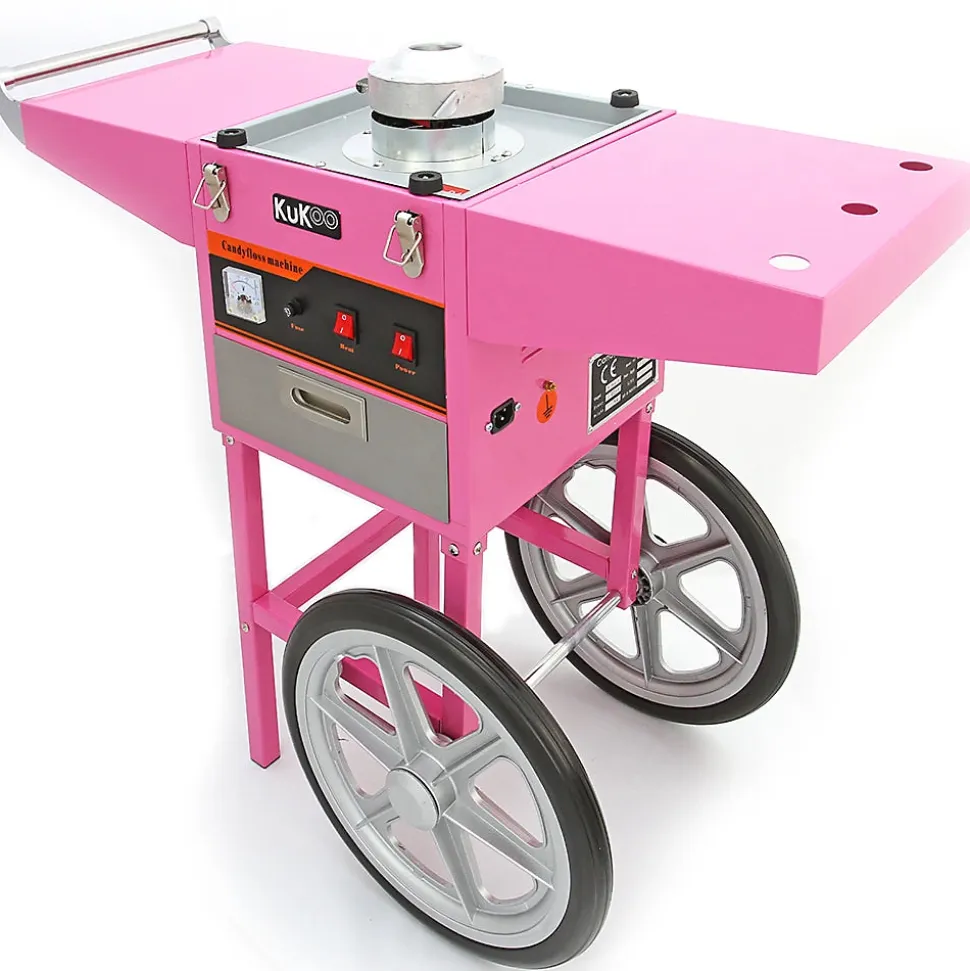 KuKoo Ensemble de Machine à Popcorn, Machine à Barbe à Papa & Chariots