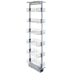 KuKoo Garde-manger de cuisine à fermeture amortie 46cm P x 170-195cm H