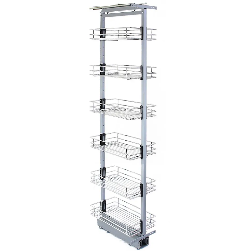 KuKoo Garde-manger de cuisine à fermeture amortie 46cm P x 170-195cm H