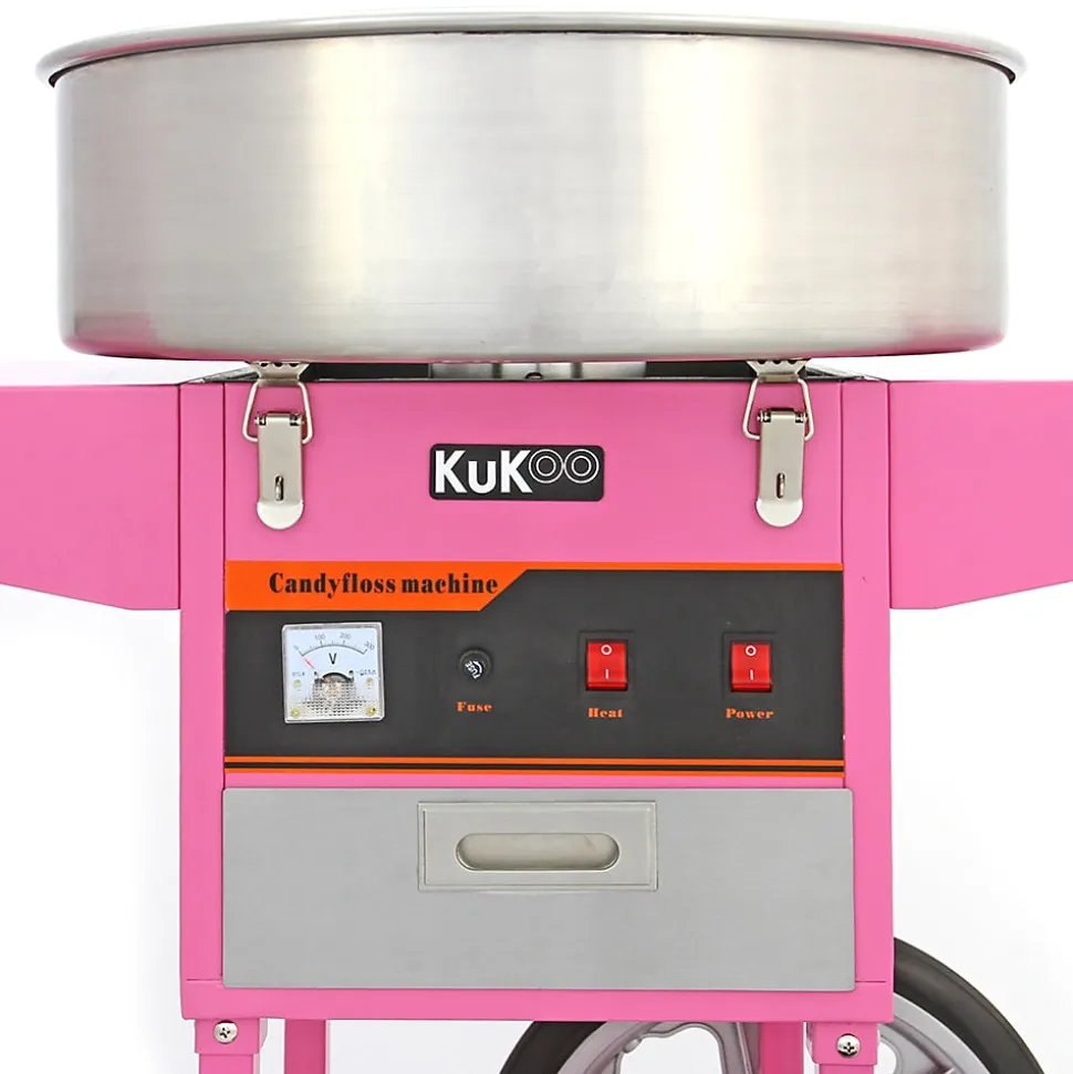 KuKoo Machine à Barbe à Papa avec Charrette