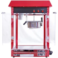 KuKoo Machine à Popcorn en Inox Rouge