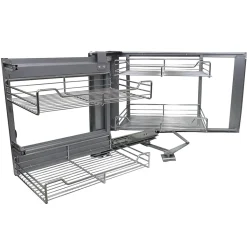 KuKoo Paniers Métalliques d Angle Coulissants - Côté gauche