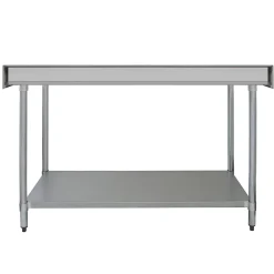 KuKoo Plan de Travail 180 cm avec Étagère d'Appoint à 1 Niveau