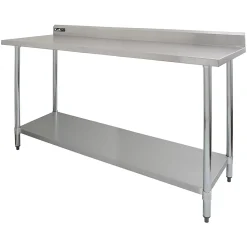 KuKoo Table de Travail en Inox - 180 x 60 x 90 cm