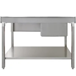 KuKoo Évier en Acier Inoxydable - Egouttoir à Droite