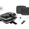Lagrange Croque-gaufre-gaufrette 2 plaques 1000w noir - 039224