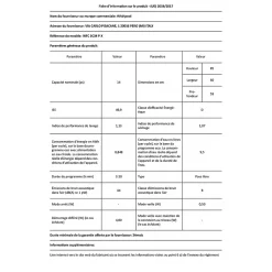 Lave vaisselle Whirlpool WFC3C34PX