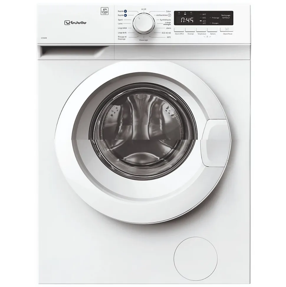 Lave-linge frontal 6kg 1200 tours/min Vedette LFV362W