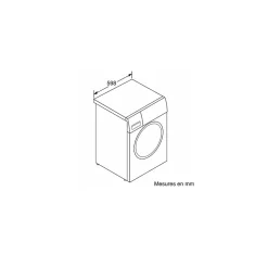 Lave-linge frontal 8kg 1200 tours/min Bosch WGE03207FR série 2