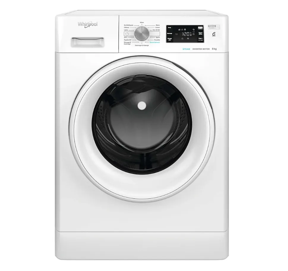 Lave-linge frontal 8kg 1400 tours/min Whirlpool FFBS8469WVFR