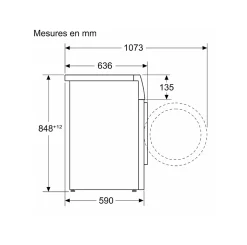 Lave-linge frontal 9kg 1400 trs/min blanc Siemens WG44G2Z0FR