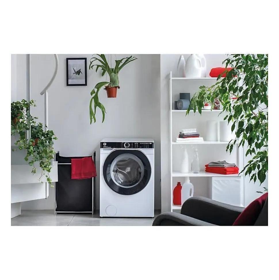 Lave-linge frontal 10kg HOOVER 1400tr/min Moteur induction 60cm, HOOVHWP610AMBC
