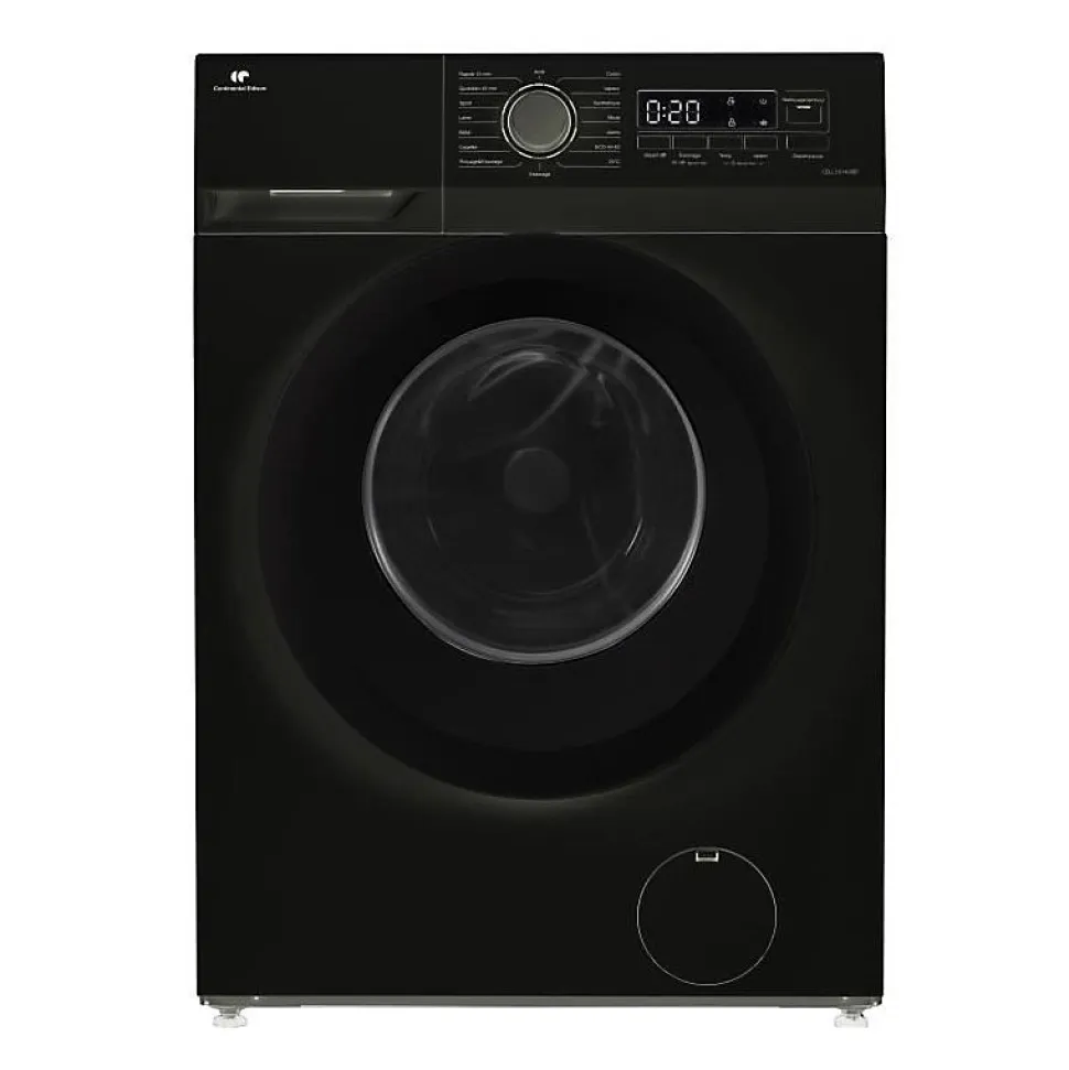 Lave-linge hublot - CONTINENTAL EDISON - CELL10140IBP - 10kg - Moteur induction - 60 cm - Classe A - 1400 trs/min - Noir mat