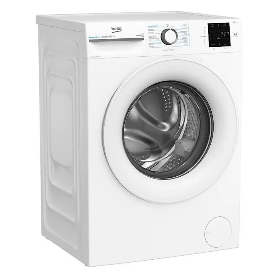 Lave-linge hublot BEKO LLFT39411 - 9 kg - Induction - L60cm - 1400 trs/min - Classe A - Blanc