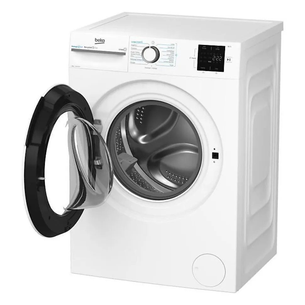 Lave-linge hublot BEKO LLFT39411 - 9 kg - Induction - L60cm - 1400 trs/min - Classe A - Blanc