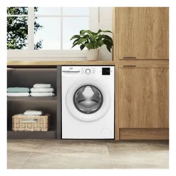 Lave-linge hublot BEKO LLFT39411 - 9 kg - Induction - L60cm - 1400 trs/min - Classe A - Blanc