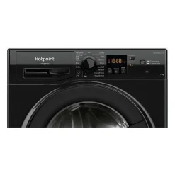Lave-linge hublot HOTPOINT NS11469FBKFR - 11 kg - Induction - L60cm - 1400 trs/min - Classe A - Noir