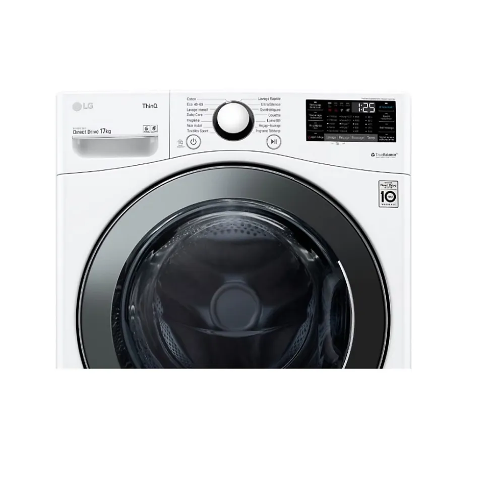 Lave-linge hublot 17kg 1100 tours/min Lg F71P12WH
